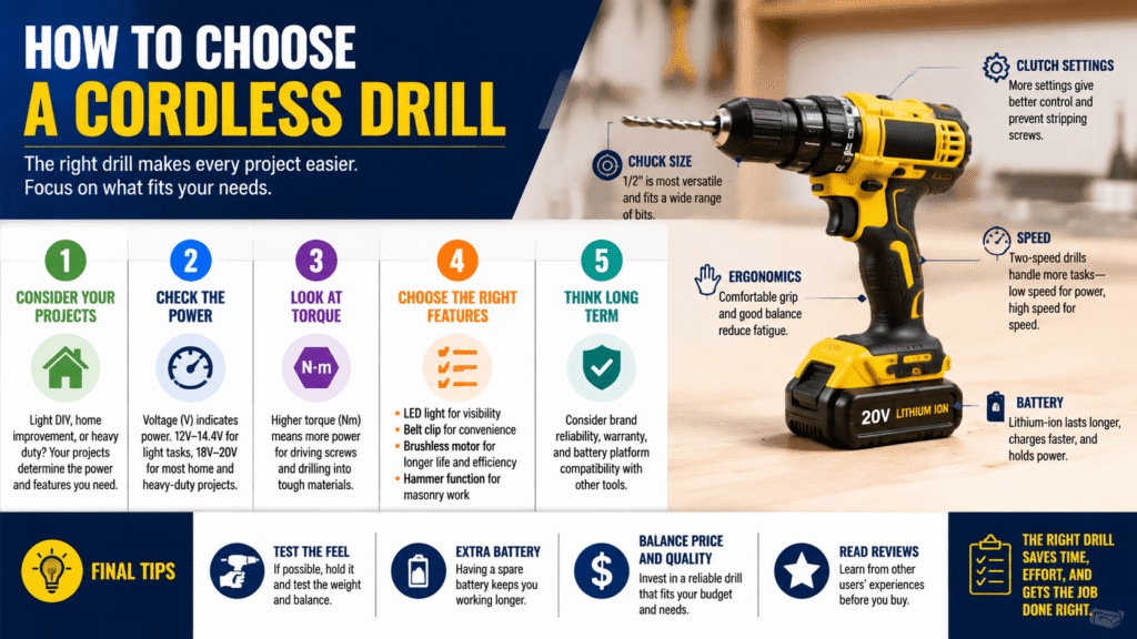 How to Choose a Cordless Drill