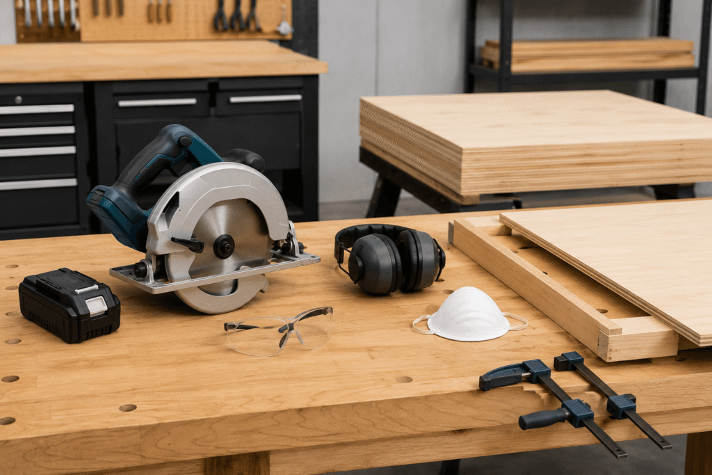 Track saw vs circular saw comparison for cutting plywood accurately