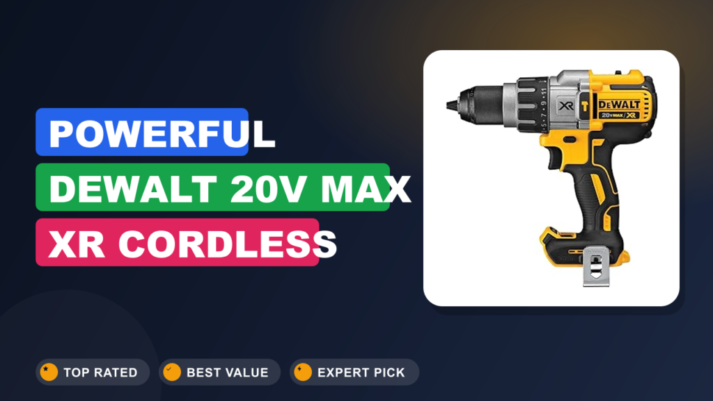 Powerful DEWALT 20V MAX XR Cordless Brushless Hammer Drill