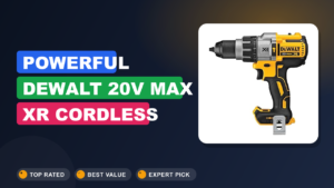 Powerful DEWALT 20V MAX XR Cordless Brushless Hammer Drill Powerful DEWALT 20V MAX XR Cordless Brushless Hammer Drill