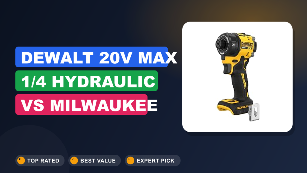 DEWALT 20V MAX 1/4 Hydraulic vs Milwaukee M18 Fuel 1/2 DEWALT 20V MAX 1/4 Hydraulic vs Milwaukee M18 Fuel 1/2