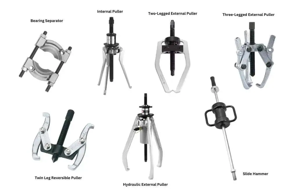 bearing puller setup extraction