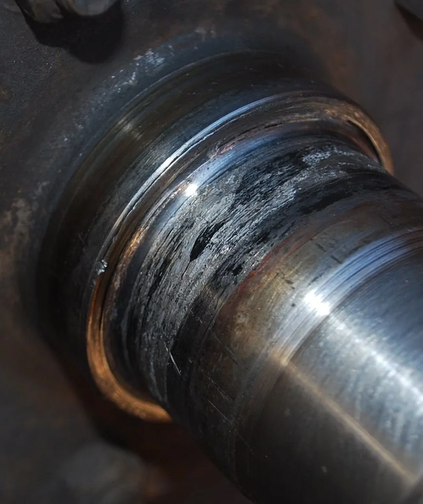 hammer damaged wheel bearing race
