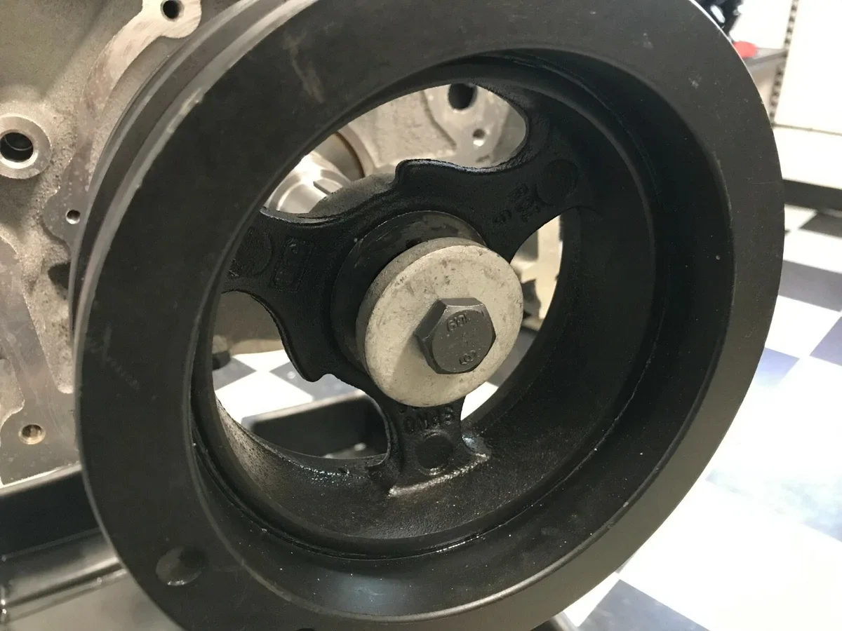 harmonic balancer bolt stuck