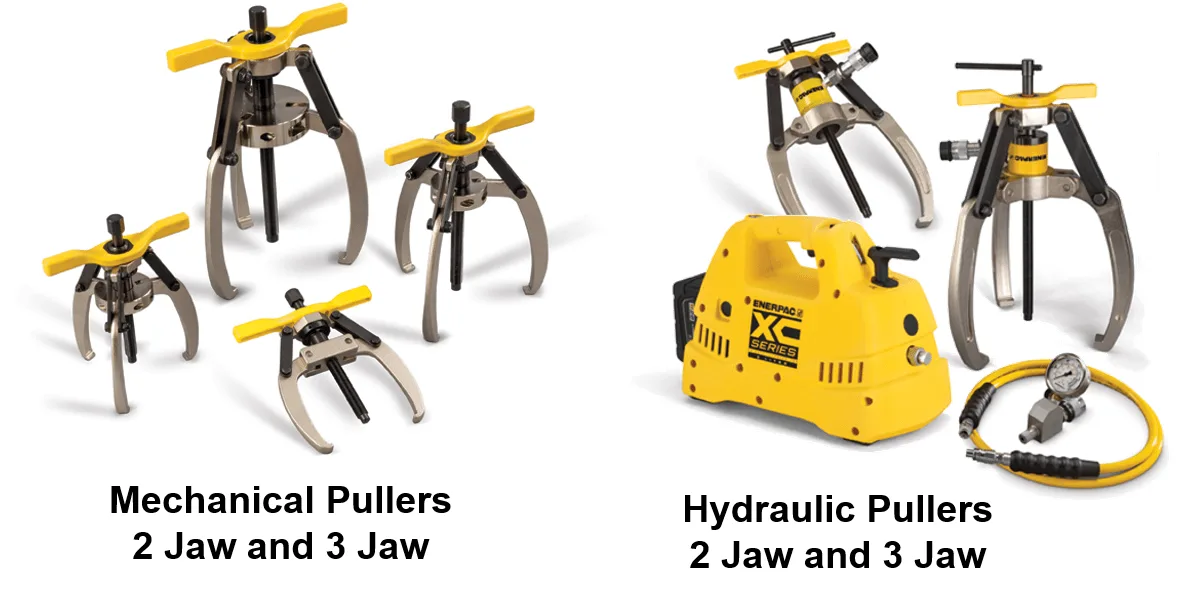 types of automotive pullers comparison